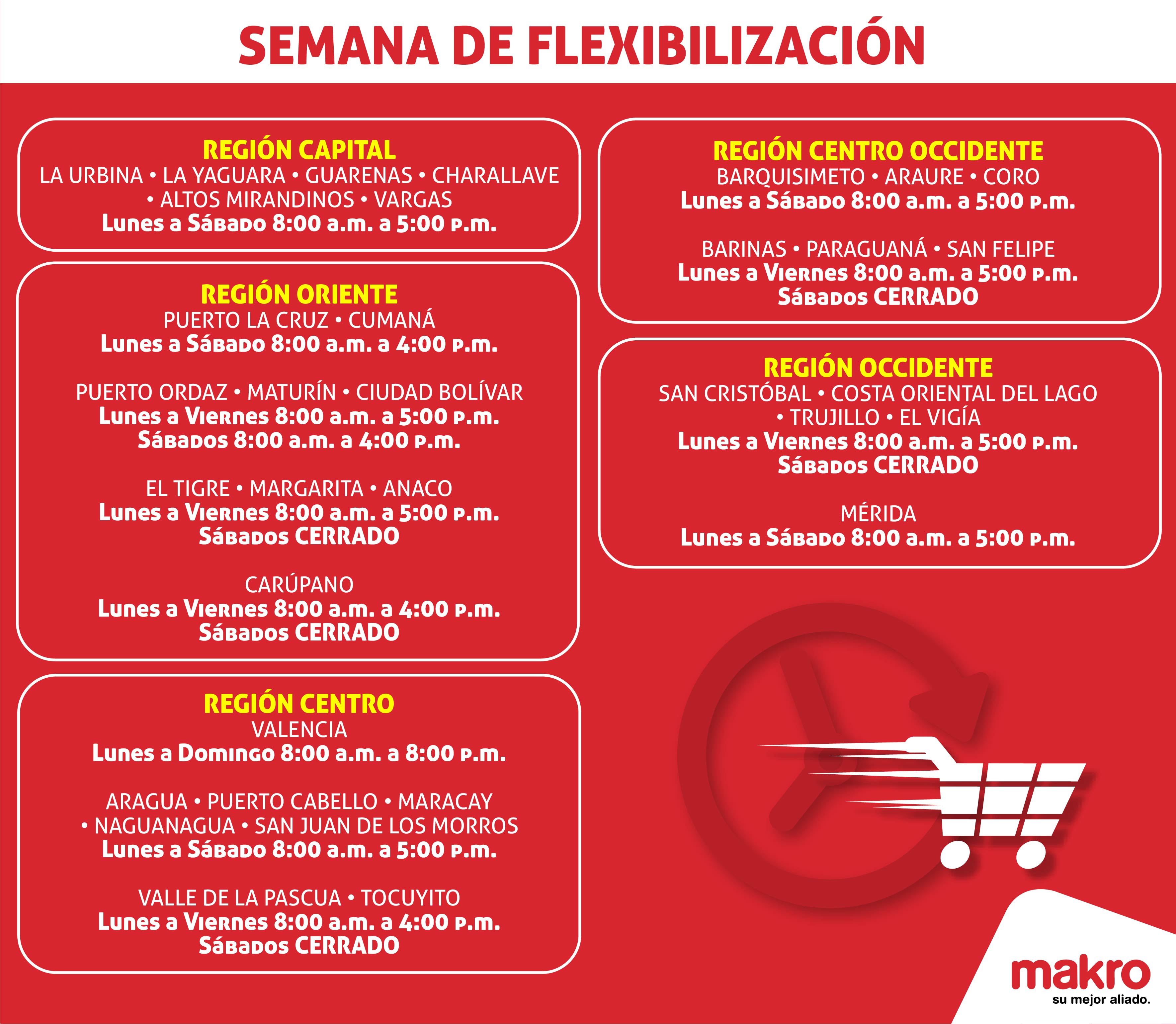 HORARIOS TIENDAS COVID19 Editable03 Makro Venezuela